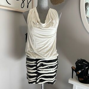 Bebe addiction mini party cocktail sequined dress